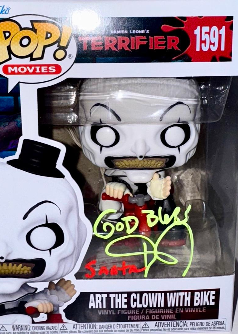 Daniel Roebuck Signed Funko Pop #1591 Art The Clown (Terrifier) - SWAU #01